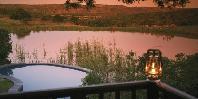 Waterhole at night