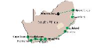 Map with number of nights Map with number of nights