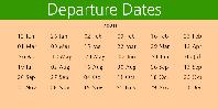 Departure Dates Departure Dates