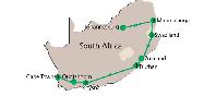 Map with number of nights Map with number of nights