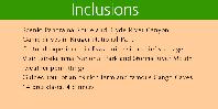 Inclusions Inclusions