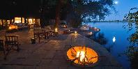 Terrace overlooking the Zambezi