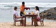 Beach dining