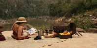 Relax on the river bank