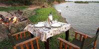 Riverside dining