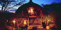 Hut by night