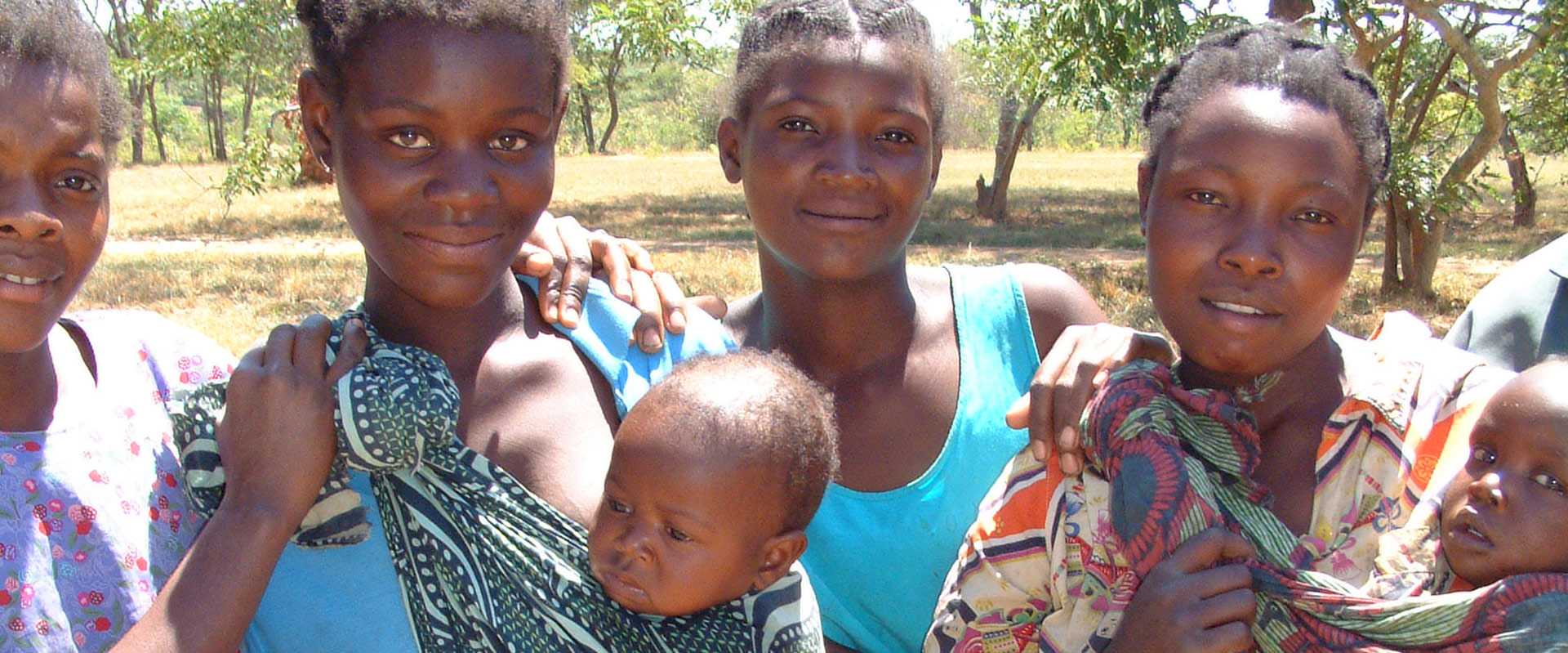 Zambian women and babies