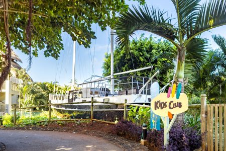 kids club at a holiday destination in the Indian Ocean Islands