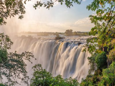 Victoria Falls on Zambezi River