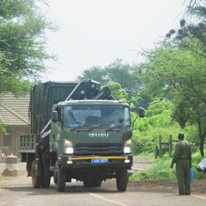Transporting the rhinos. Photo: Courtesy of MKWC